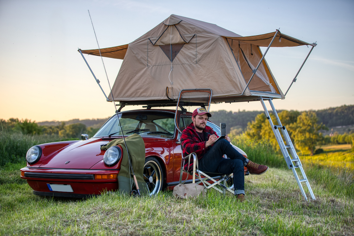 AUTOCAMP Autodachzelt Dachzelt Porsche Oldtimer Camping Outdoor 4x4 Allwheeldrive